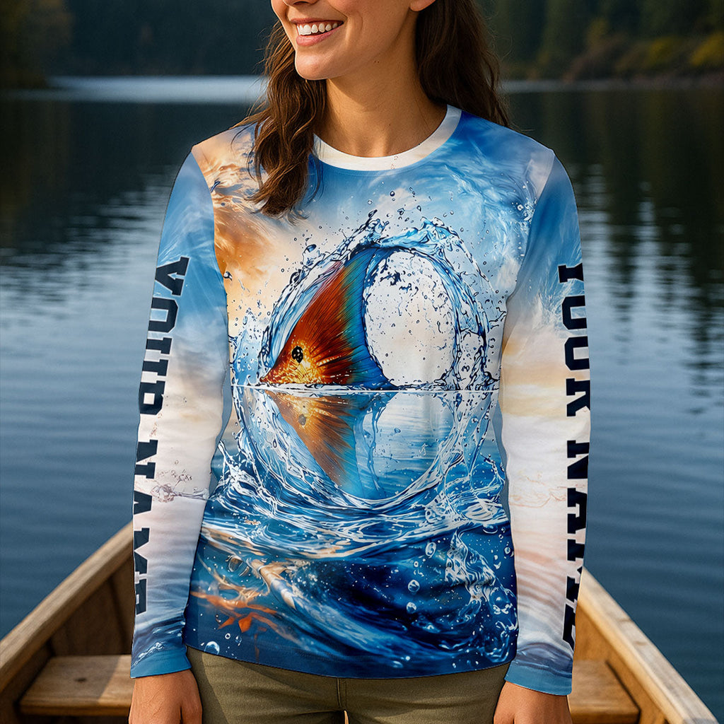 On Weekends I Hook Up With Big Girls UPF Shirt, Womens Fishing Apparel, Fishing Shirts For Women