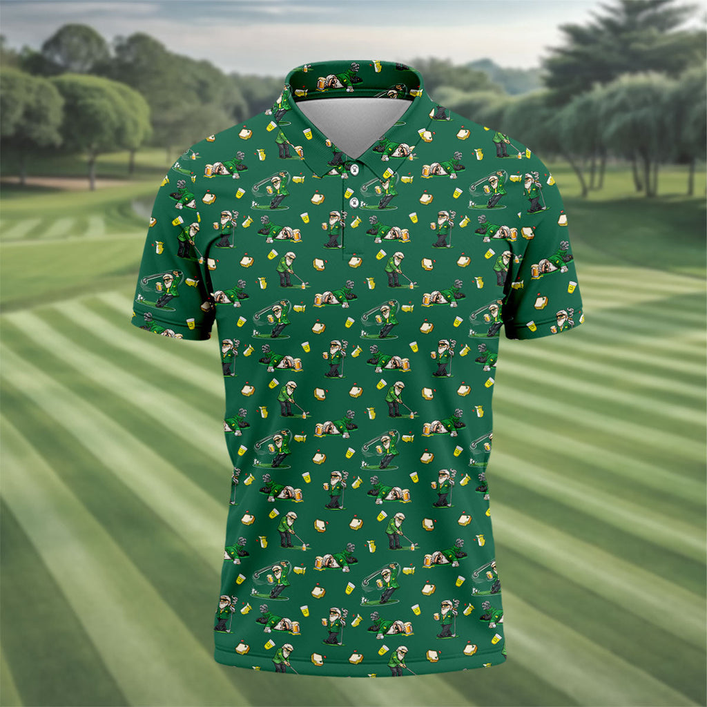 Funny Beer Pimento Cheese Golf Tournament Green Golf Shirt, Golf Shirts For Men, Polo ShirtFor Men