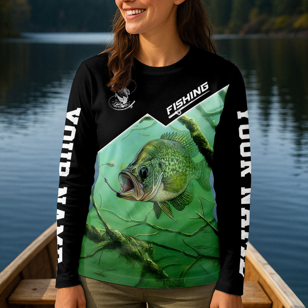 I Have A Crappie Attitude UPF Shirt, Performance Fishing Shirt, Fishing Shirts For Women