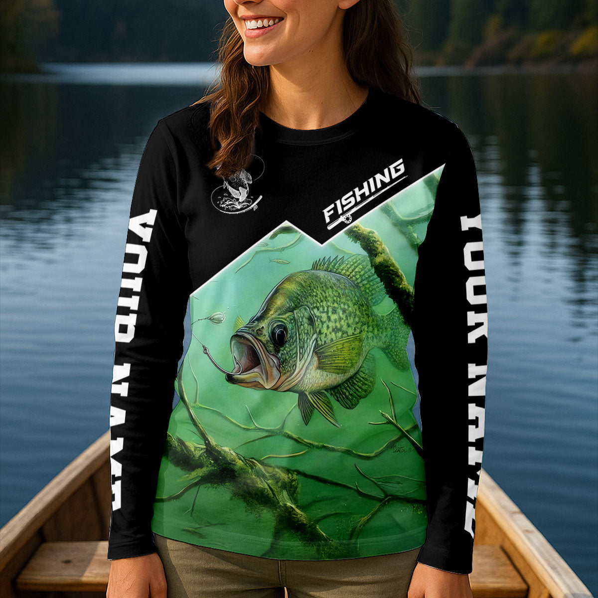 I Have A Crappie Attitude UPF Shirt, Performance Fishing Shirt, Fishing Shirts For Women