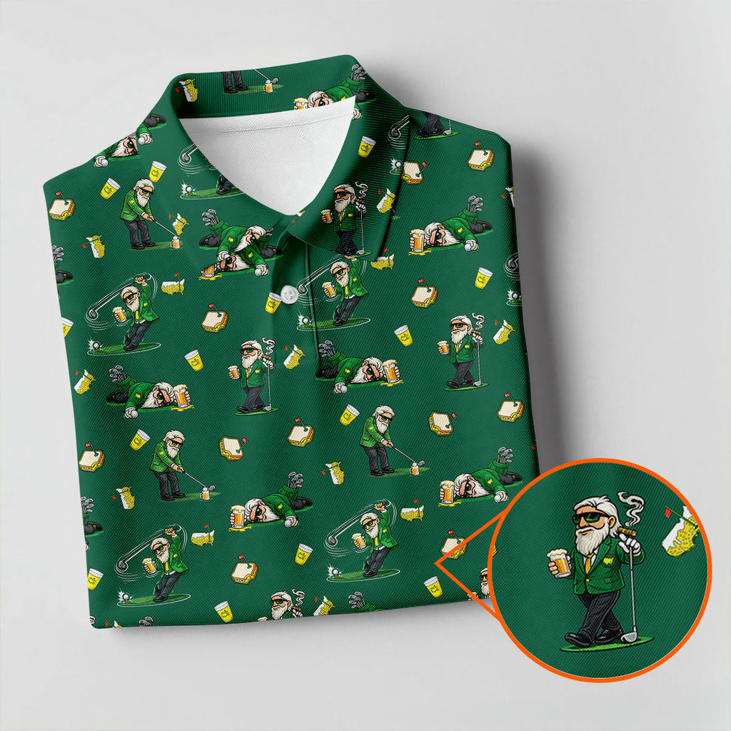 Funny Beer Pimento Cheese Golf Tournament Green Golf Shirt, Golf Shirts For Men, Polo ShirtFor Men