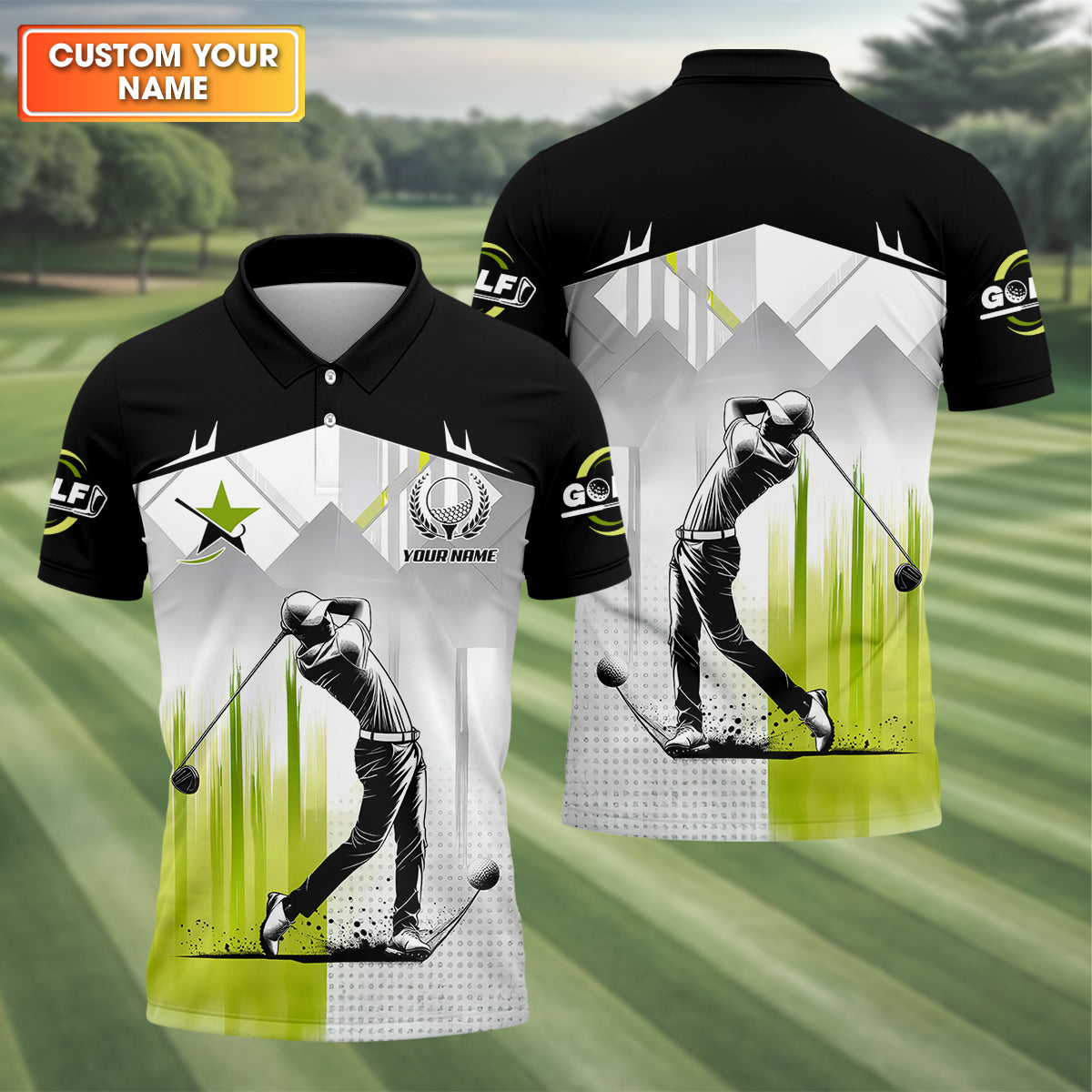 Pro Swing Men's Golf Polo ShirtGolfers Gift, Mens Golf Gift