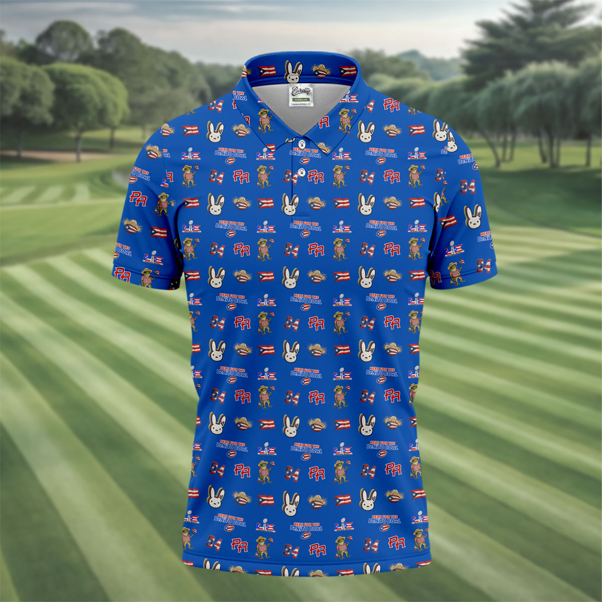 Here For The Benito Bowl Football Theme Blue Men Polo, American Football League Gift Ideas For Football Fans