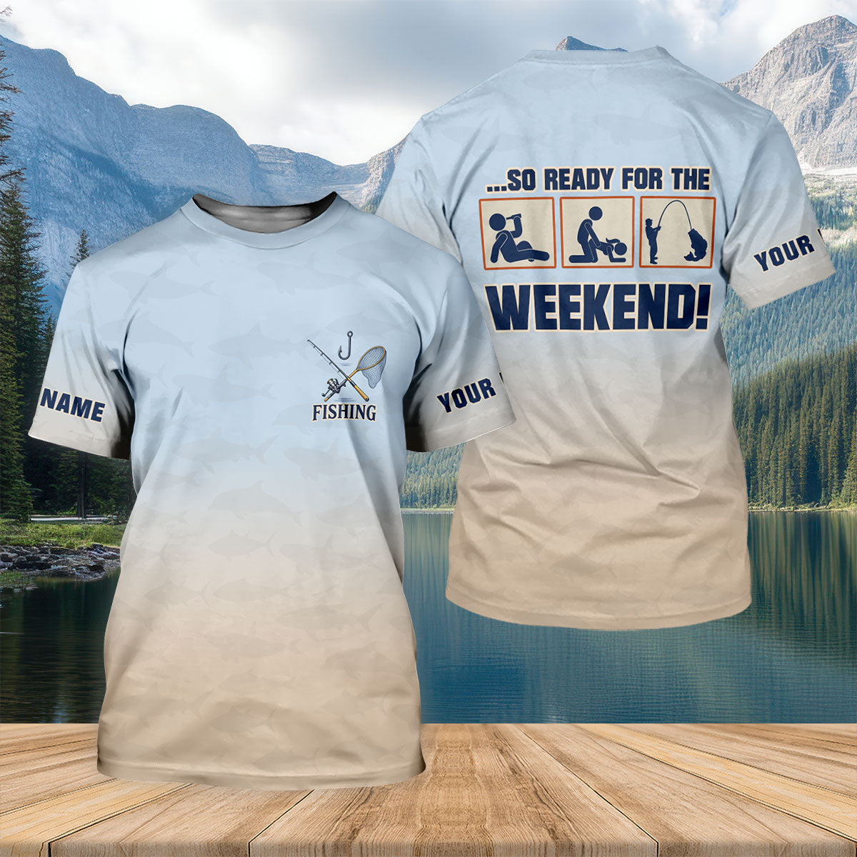 So Ready For The Weekend Fishing UPF Shirt, Womens Fishing Apparel, Fishing Sun Shirt