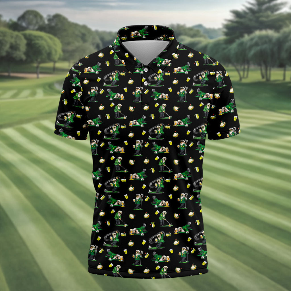 Funny Beer Pimento Cheese Golf Tournament Black Golf Shirt, Golf Shirts For Men, Polo ShirtFor Men