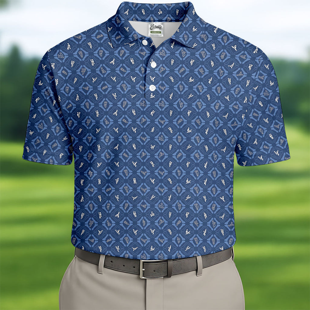 Dirty Funny Adult Humor Men's Funny Golf Shirts, Unique Gift For Golfer, Polo Shirts For Men