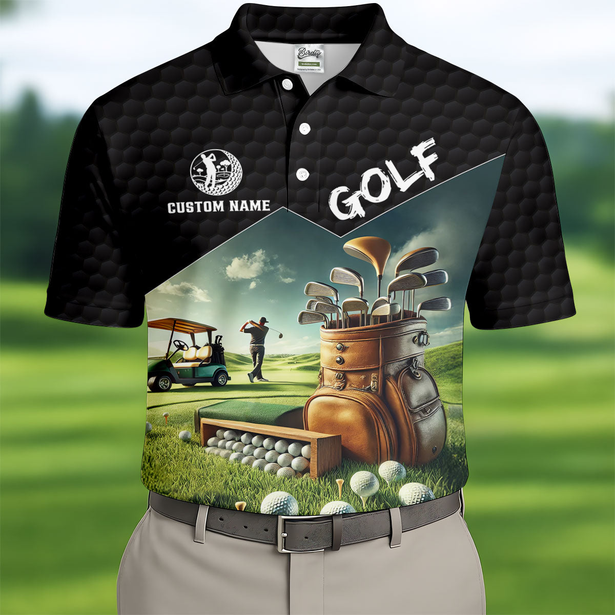 In My Head I'm Playing Golf Funny Golf Shirt, Custom Golf Shirts, Golf Shirts For Men