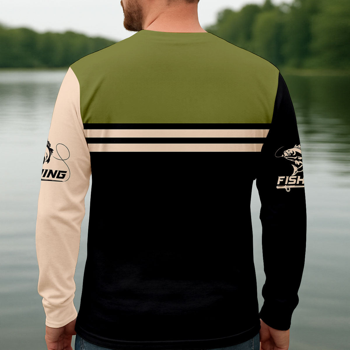 O Fish Iant Wedding Bass UPF Shirt, Long Sleeve Fishing Shirt, Fishing Shirts For Men
