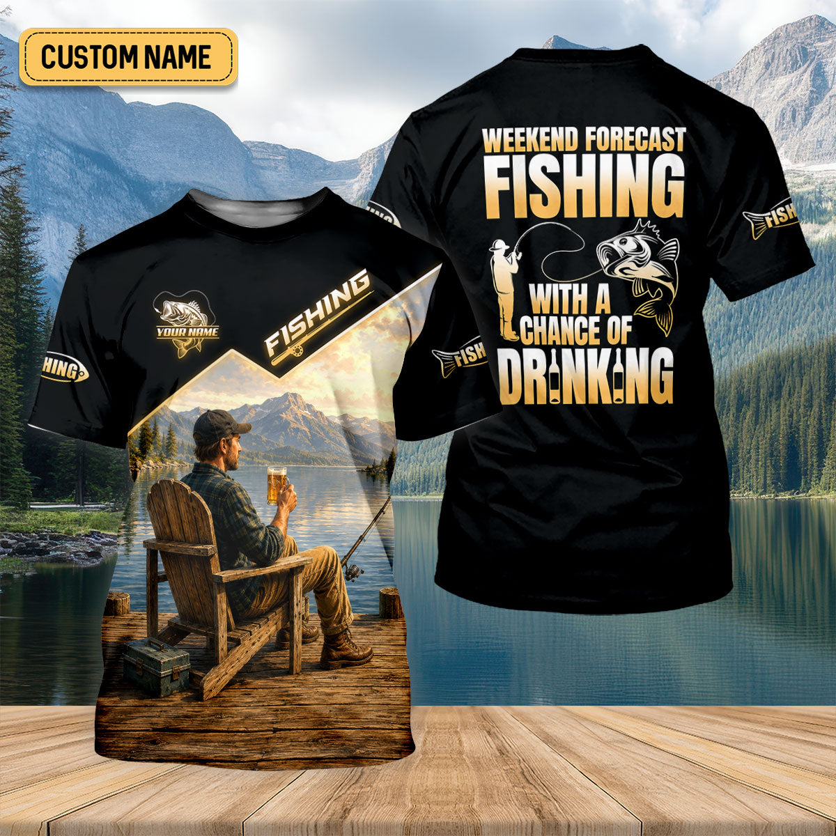 Weekend Forecast Fishing With A Chance Of Drinking UPF Shirt, Womens Fishing Shirt