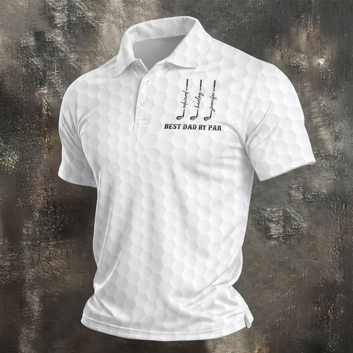 Best Dad By Par Father's Day Golf Shirt, Grandpa Golf Gift, Golf Gift For Dad, Polo Shirts For Men