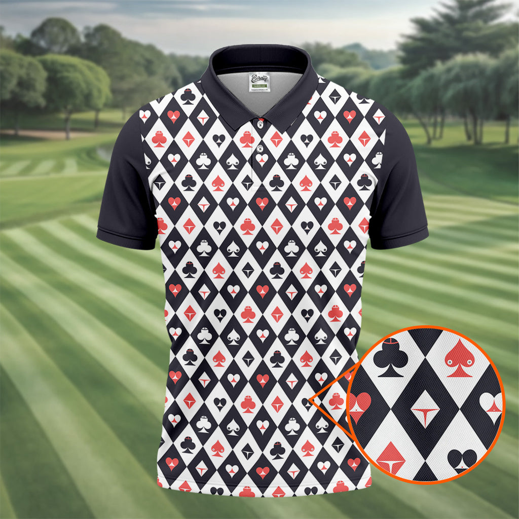 Casino Royale Dirty Argyle Adult Humor Golf Tops For Men, Valentines Golf Gift, Polo ShirtFor Men