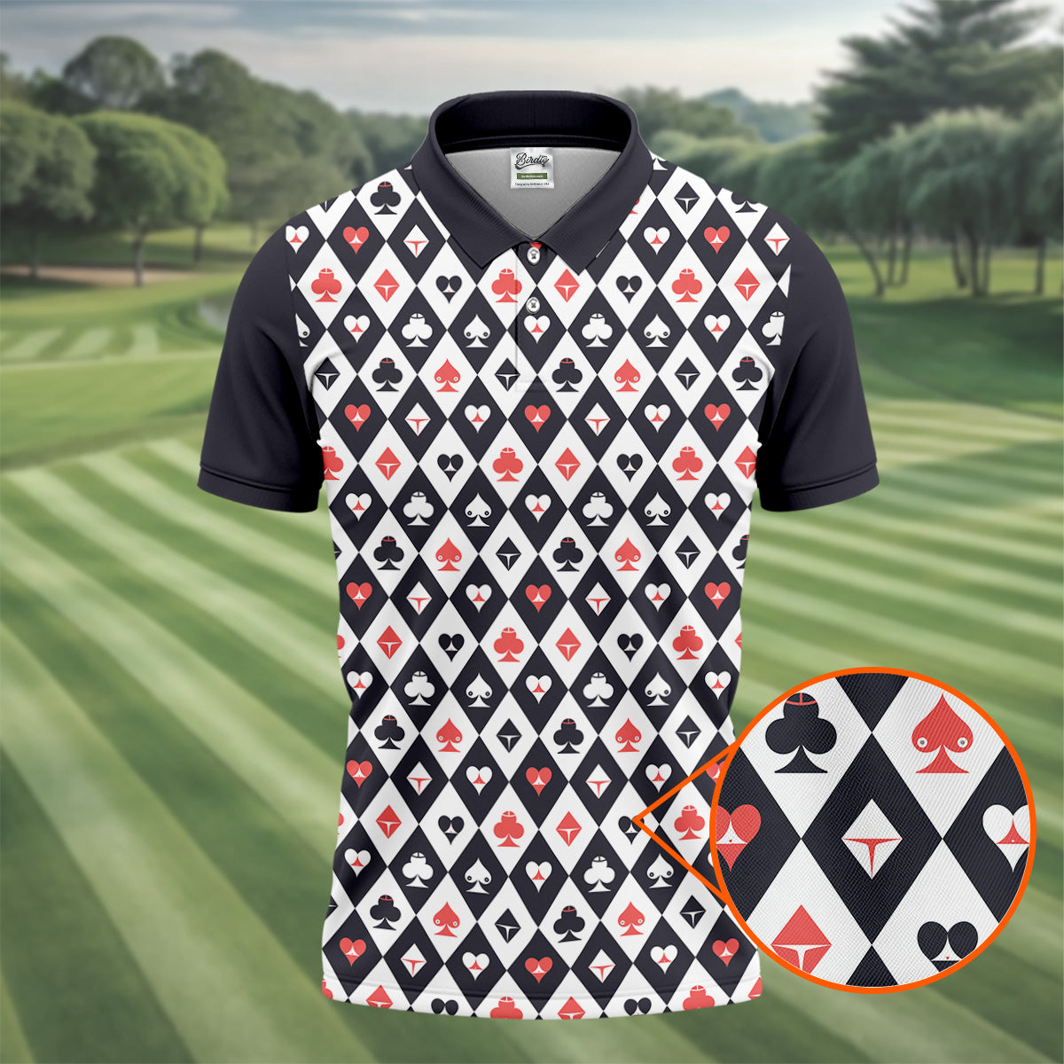Casino Royale Dirty Argyle Adult Humor Golf Tops For Men, Valentines Golf Gift, Polo ShirtFor Men