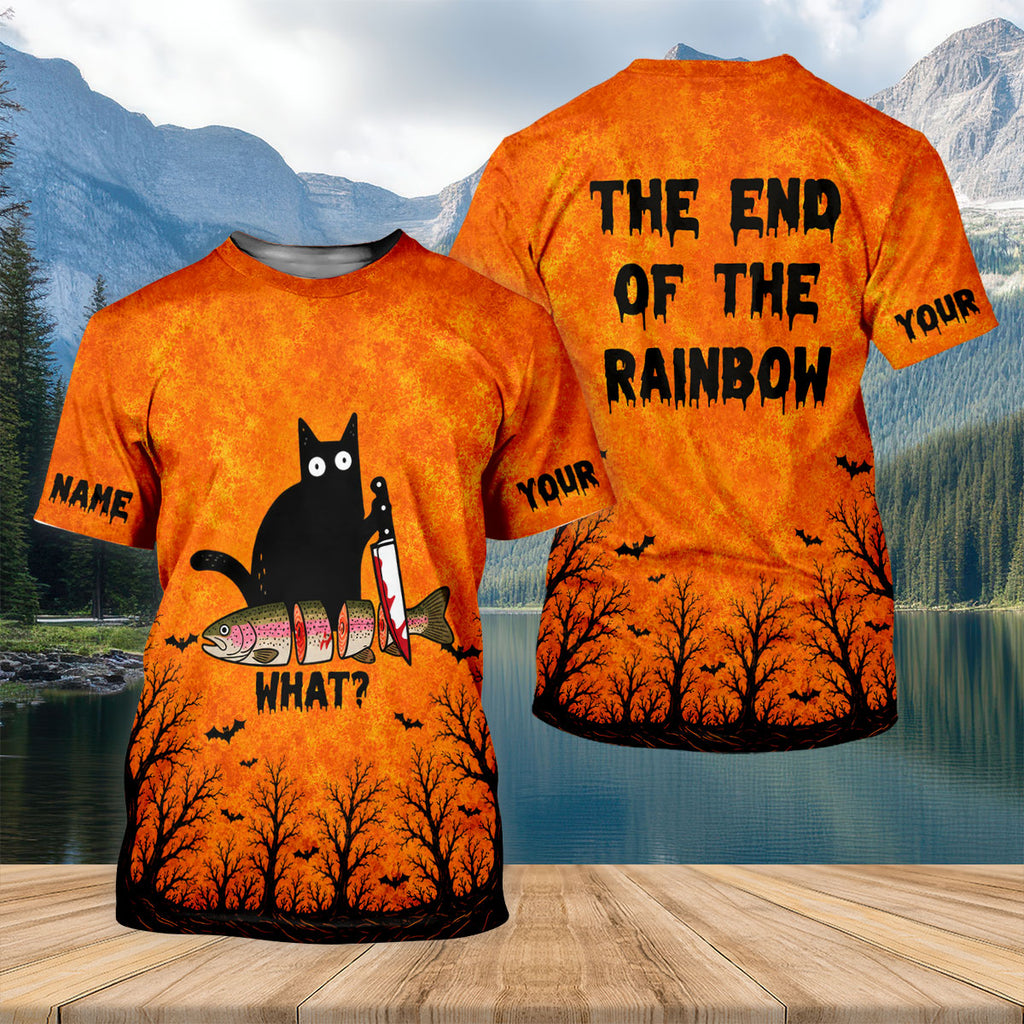 Funny Halloween Rainbow Trout Fishing UPF Shirt, Womens Fishing Shirts, Fishing Clothes