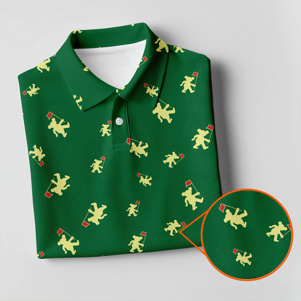 Dancing Bear Golf Tournament Shirt, Golf Shirts For Men, Polo Shirts For Men, Golf Gift For Men