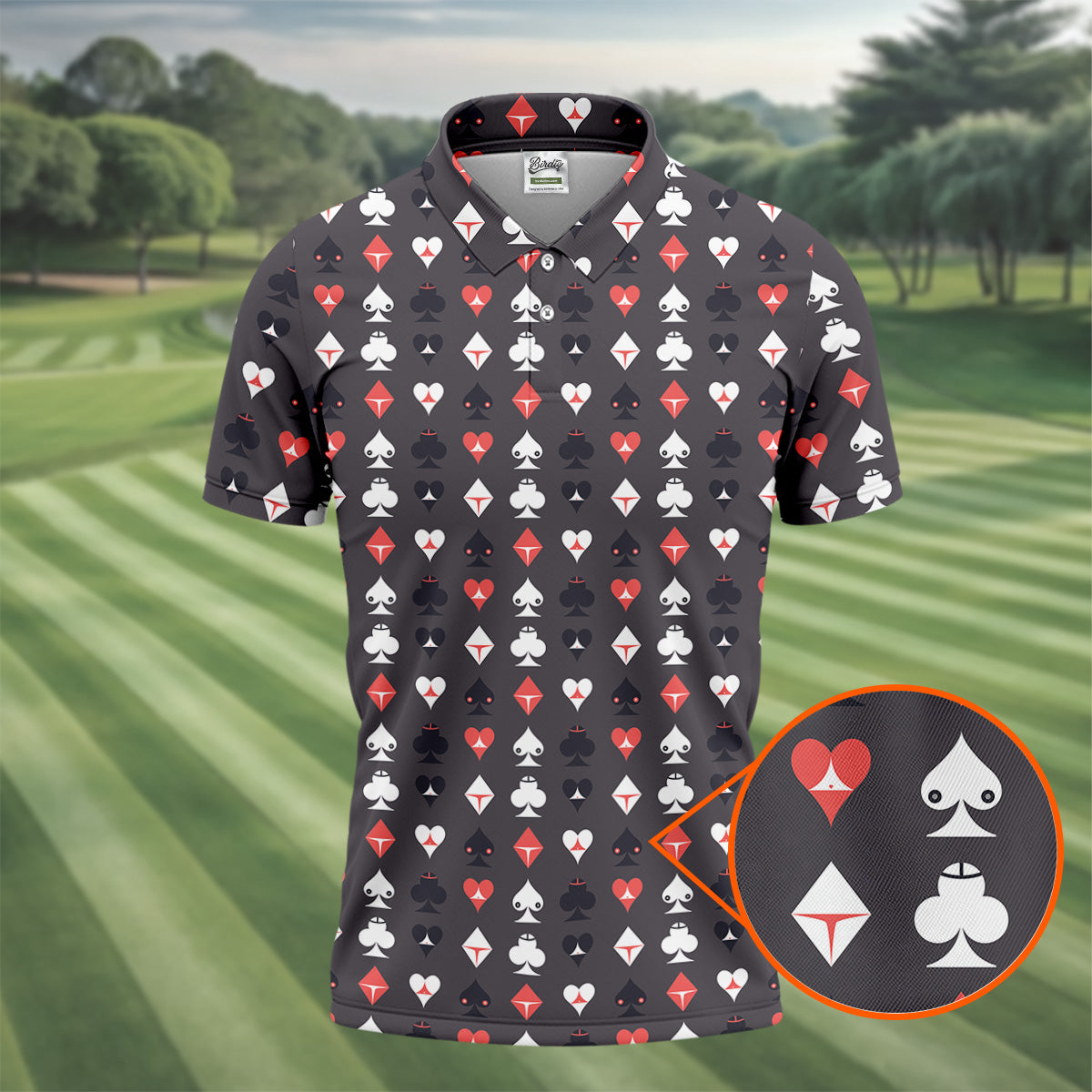 Casino Royale Dirty Funny Golf Tops For Men, Fun Golf Shirts For Men, Valentines Golf Gift, Polo ShirtFor Men