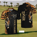 Custom King Of The Jungle Golf Polo ShirtMens Golf Shirt, Gift For Golfers