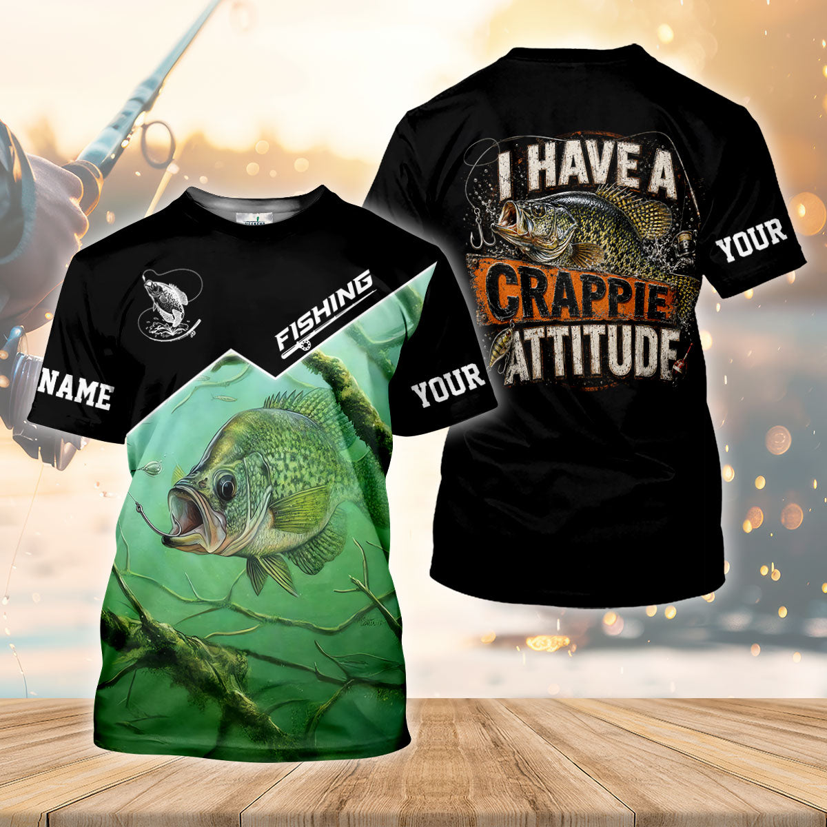 I Have A Crappie Attitude UPF Shirt, Performance Fishing Shirt, Fishing Shirts For Women