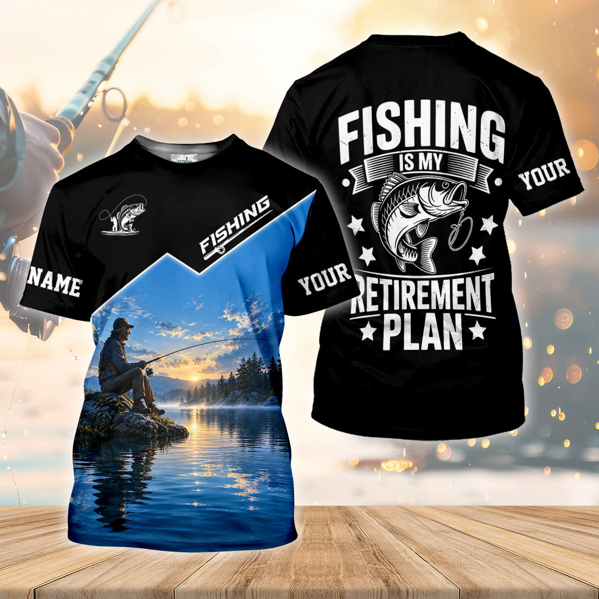 Fishing Is My Retirement Plan Bass Fishing UPF Shirt, Womens Fishing Shirt, Fishing Apparel