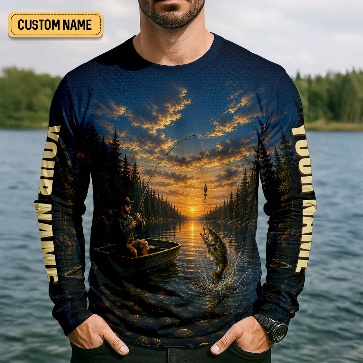 Go Fish Yourself Funny Bass Fishing UPF Shirt, Fishing Shirts For Men, Fishing Apparel