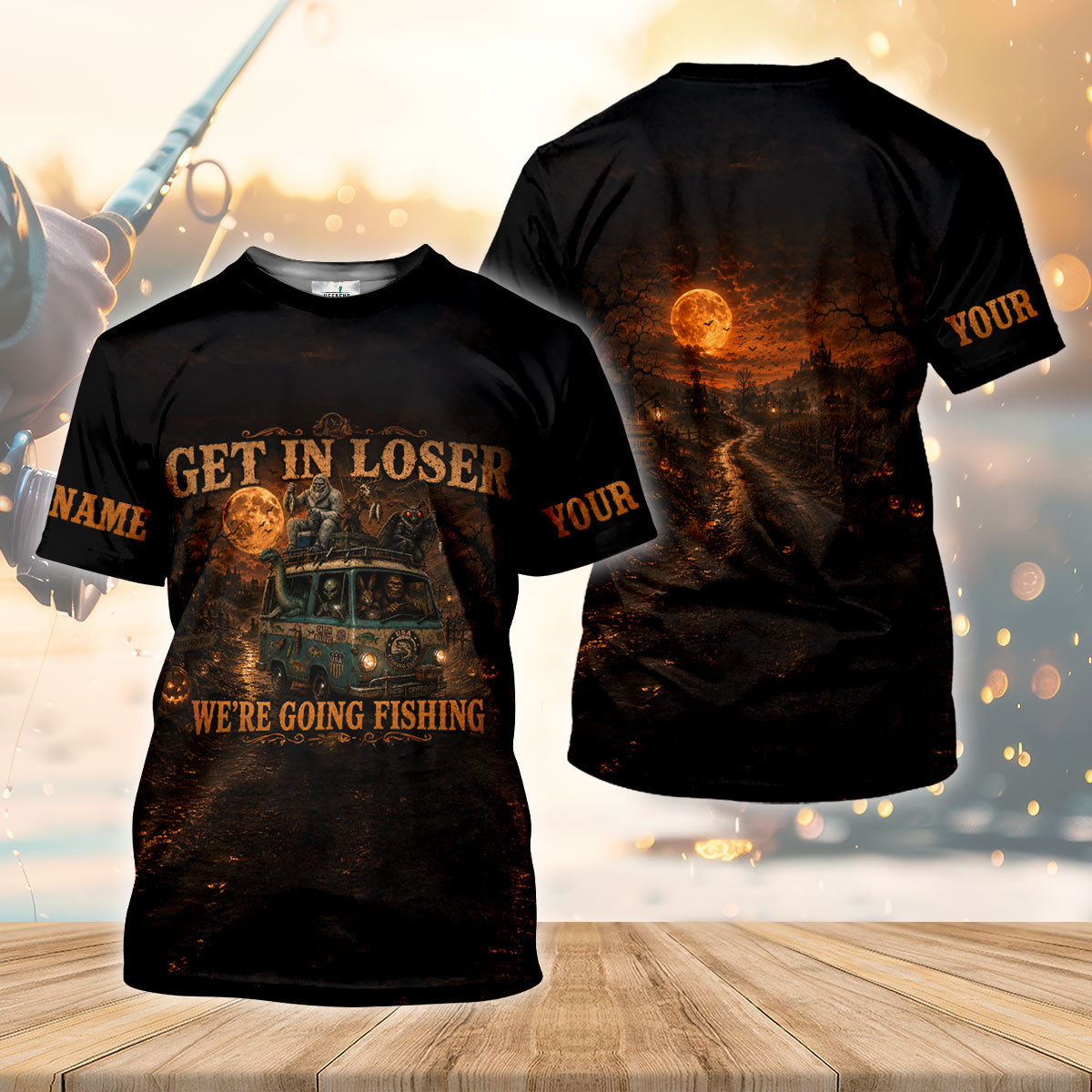 Get In Loser Were Going Fishing Halloween UPF Shirt, Funny Fishing Shirt, Womens Shirt