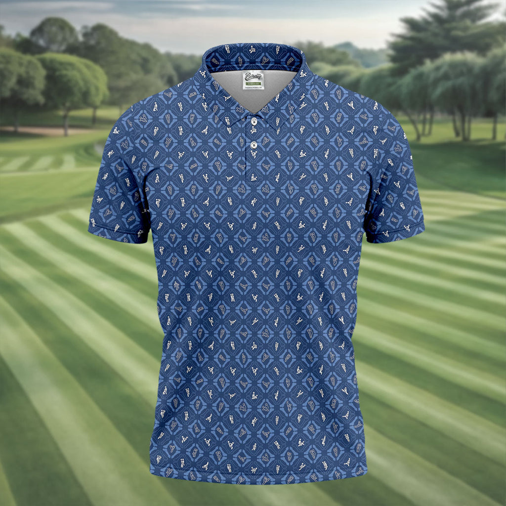 Dirty Funny Adult Humor Men's Funny Golf Shirts, Unique Gift For Golfer, Polo Shirts For Men