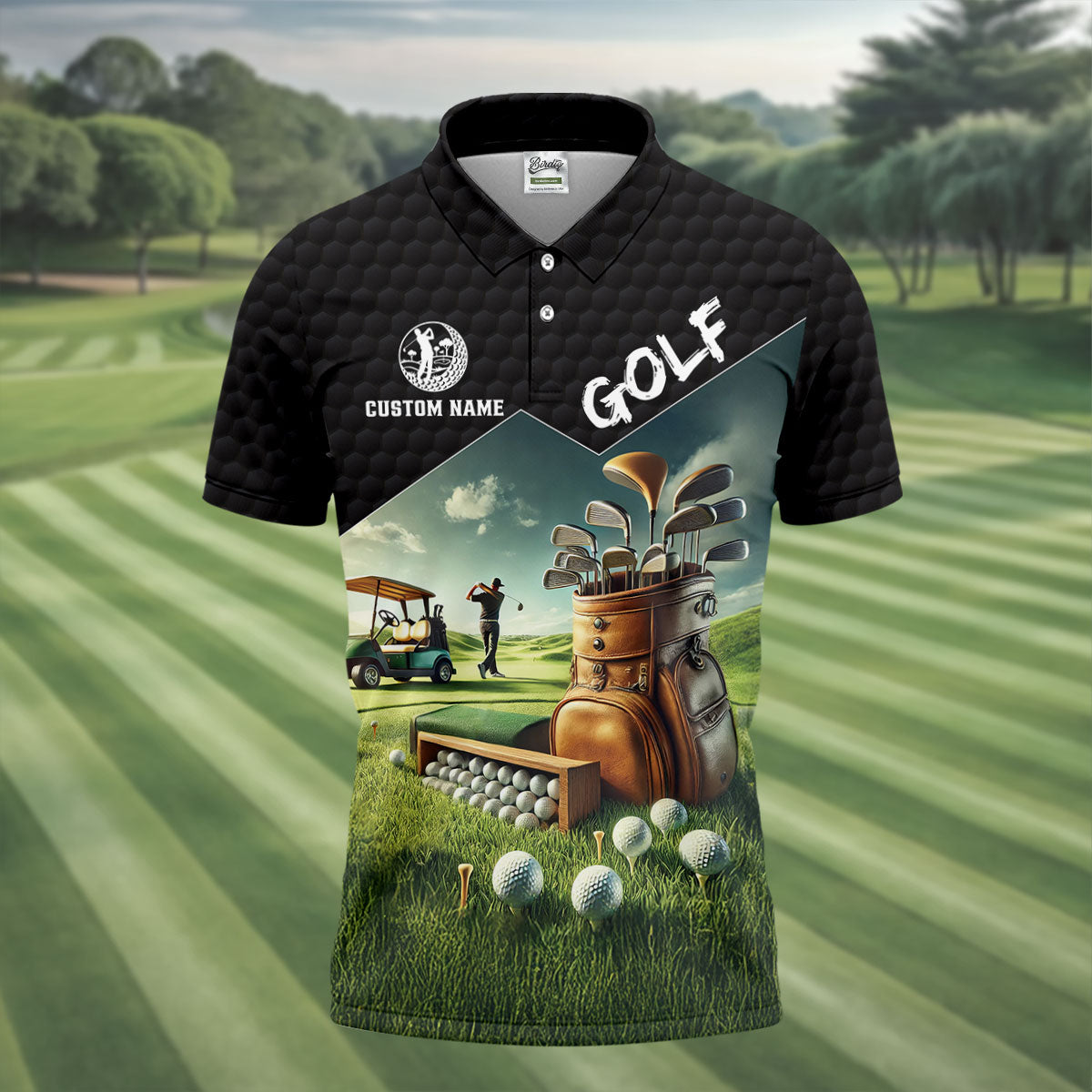 In My Head I'm Playing Golf Funny Golf Shirt, Custom Golf Shirts, Golf Shirts For Men