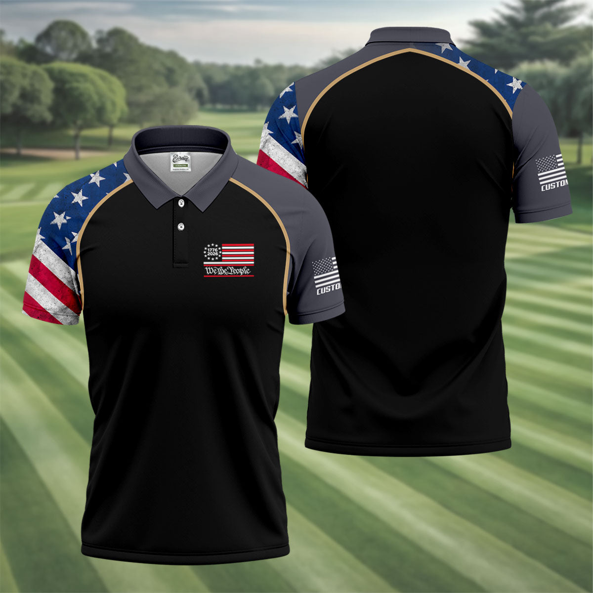 1776-2026 We The People 4th Of July Golf Shirt, Patriotic Golf Shirt, 250 Years Of America Golf Shirts For Men
