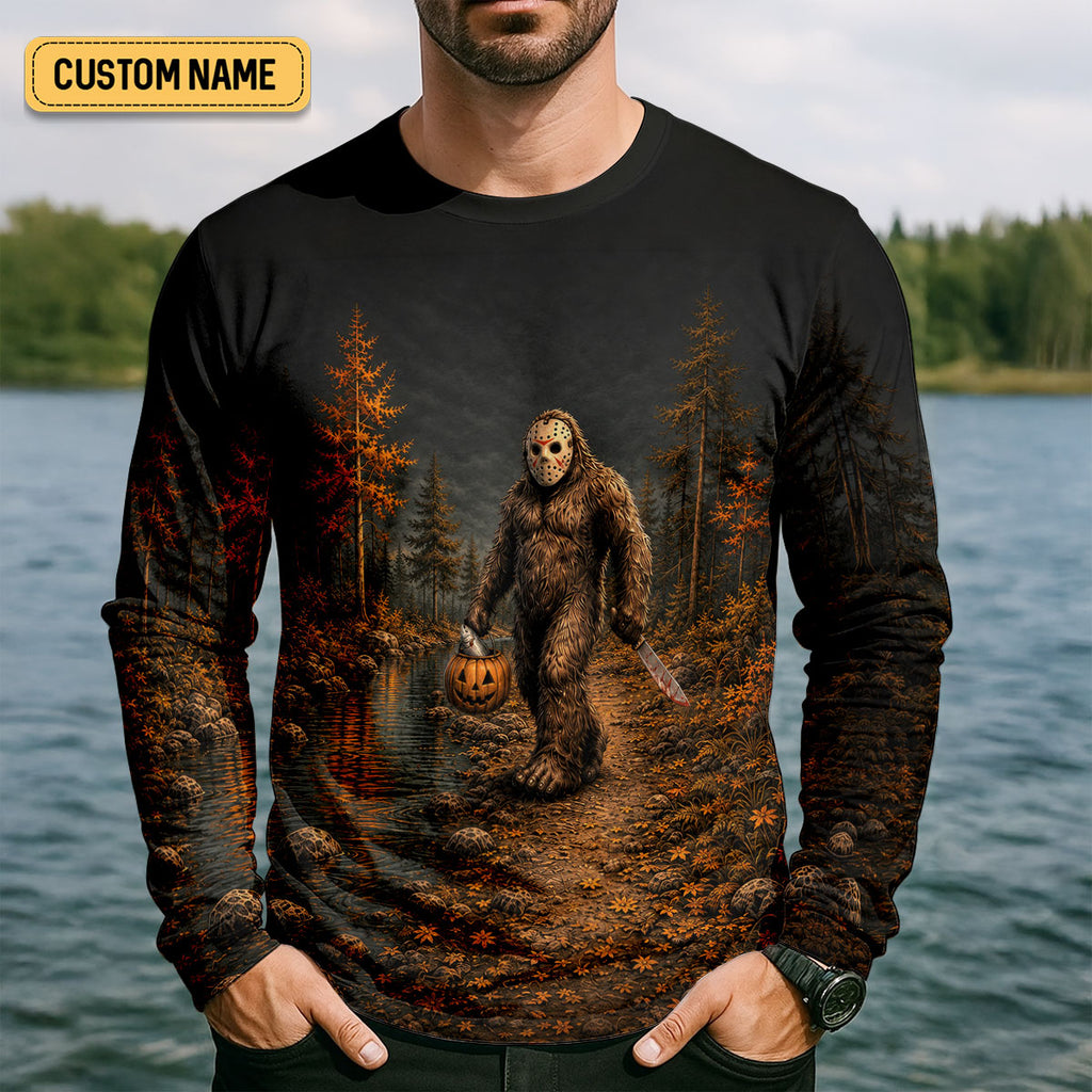 A Killer Day For Fishing Custom Halloween UPF Shirt, Funny Fishing Shirt, Fishing Shirts For Men
