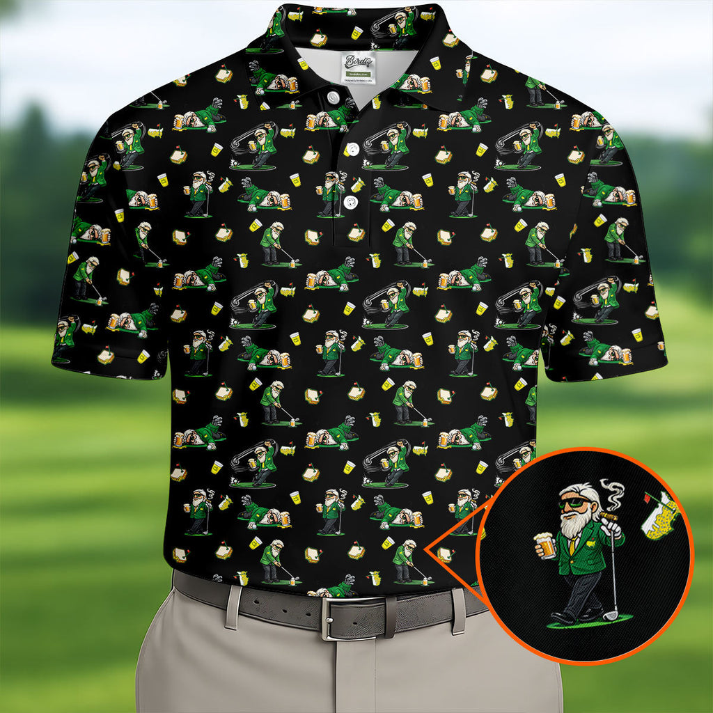 Funny Beer Pimento Cheese Golf Tournament Black Golf Shirt, Golf Shirts For Men, Polo ShirtFor Men