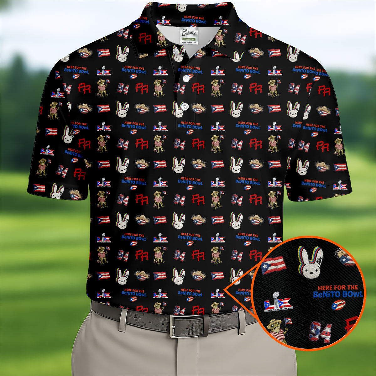 Here For The Benito Bowl Football Theme Black Men Polo, American Football League Gift Ideas For Football Fans