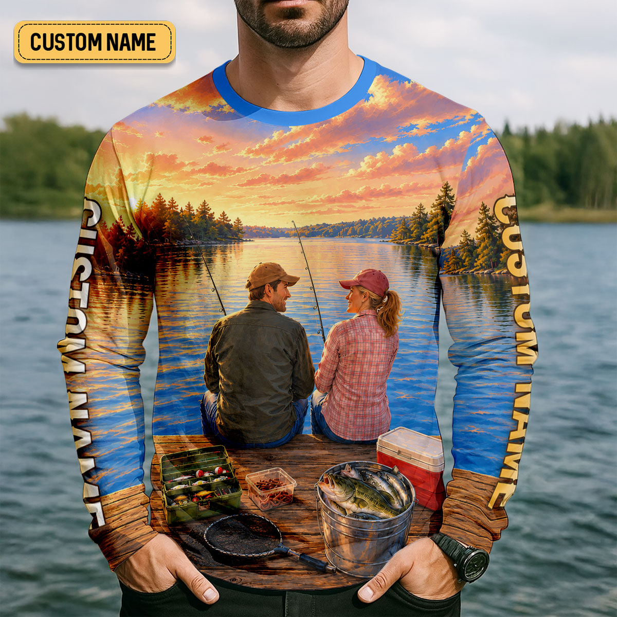 My Wife Is Still My Best Catch Fishing UPF Shirt, Mens Fishing Shirt, Bass Fishing Shirt
