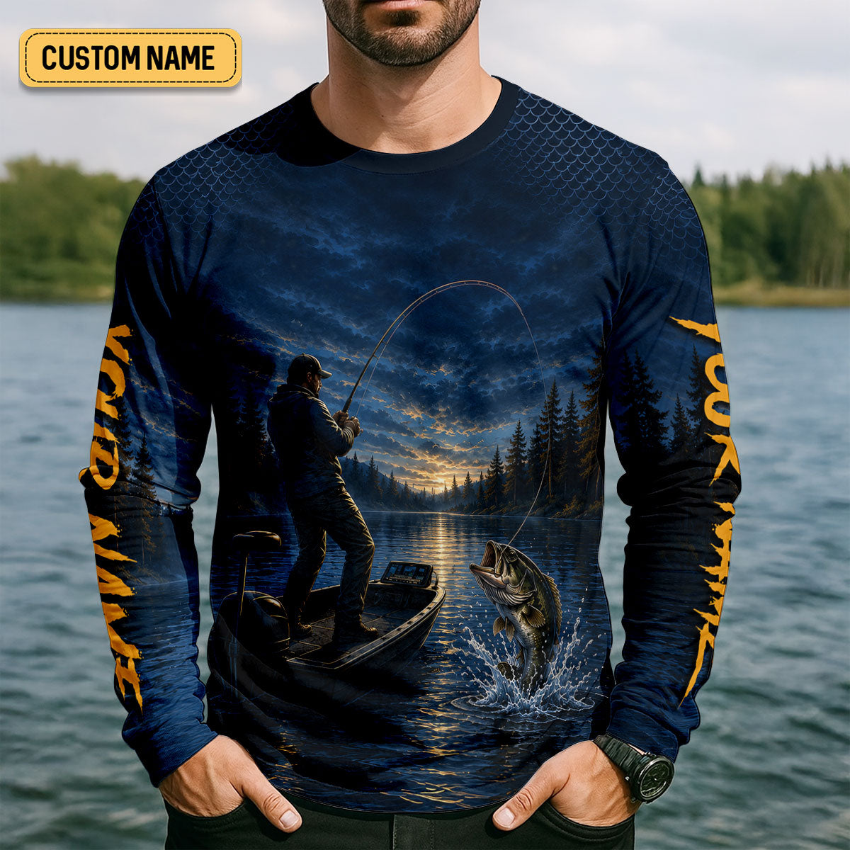 I Stop Fishing The Day I Stop Breathing UPF Shirt, Long Sleeve Fishing Shirt, Mens Fishing Shirts