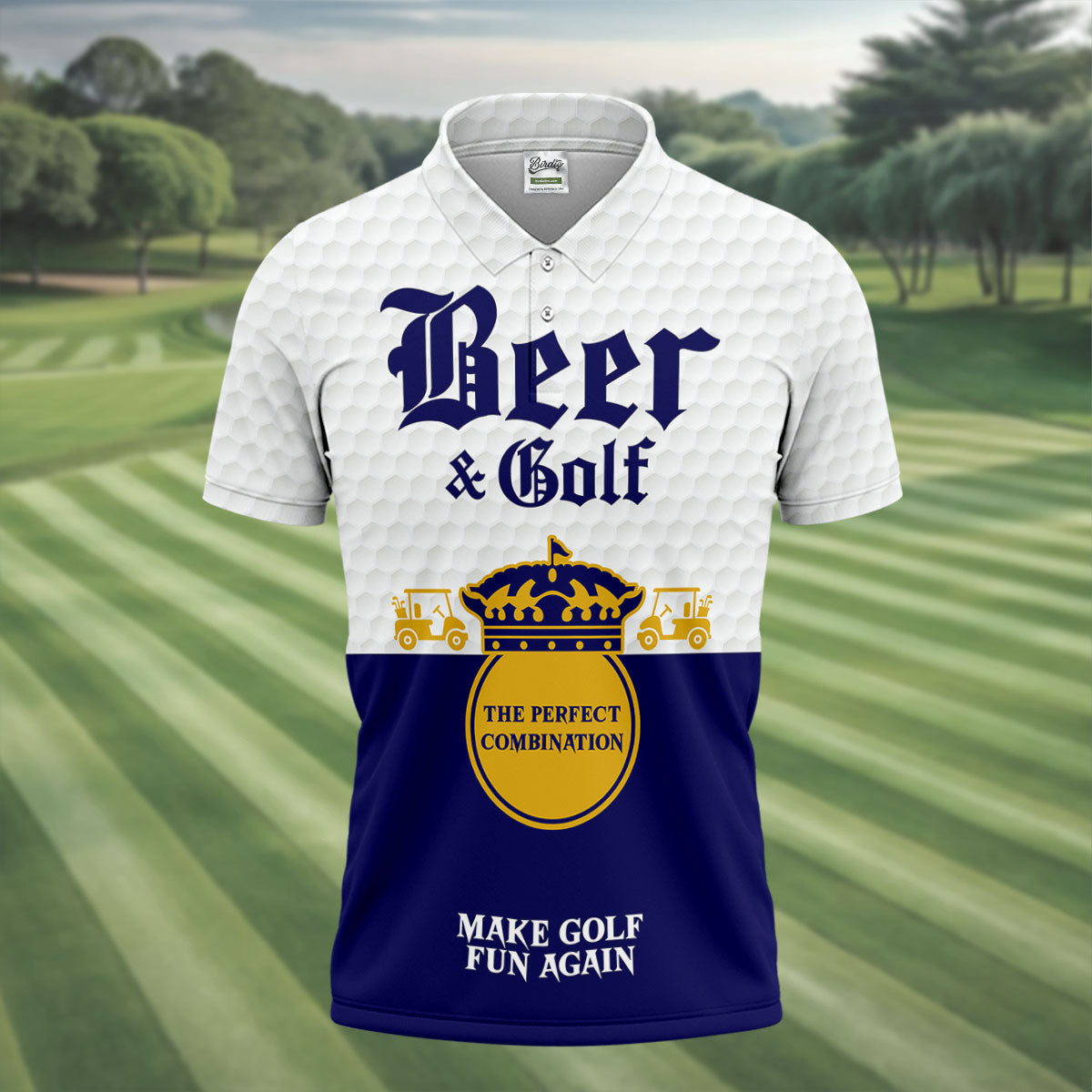 Beer And Golf The Perfect Combination Golf Tops For Men, Golf Shirts For Men, Polo Shirts For Men