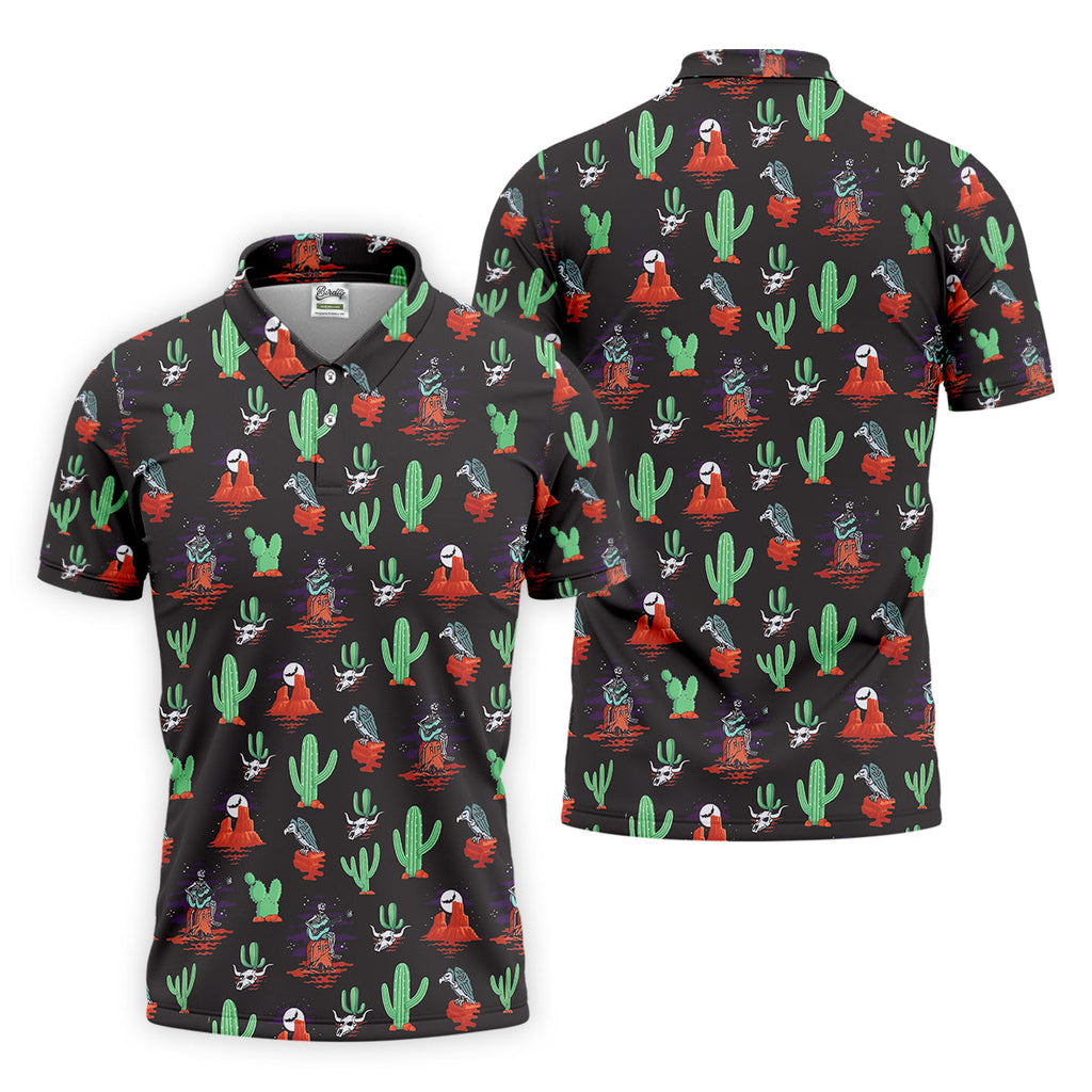Funny Golf Polo Shirt For Men, Skull Golf Shirt, Dad Golf Gift