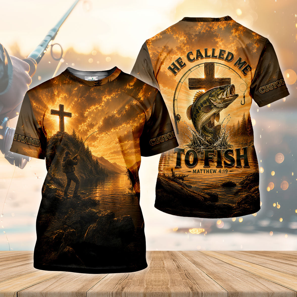 Custom He Called Me To Fish Matthew 419 UPF Shirt, Womens Fishing Shirt, Fishing Shirt