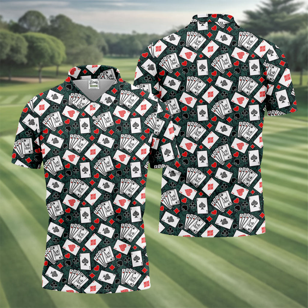 Funny F*ck Three Putts Cards Casino Themed Golf Tops For Men, Polo ShirtFor Men, Golf Shirts For Men