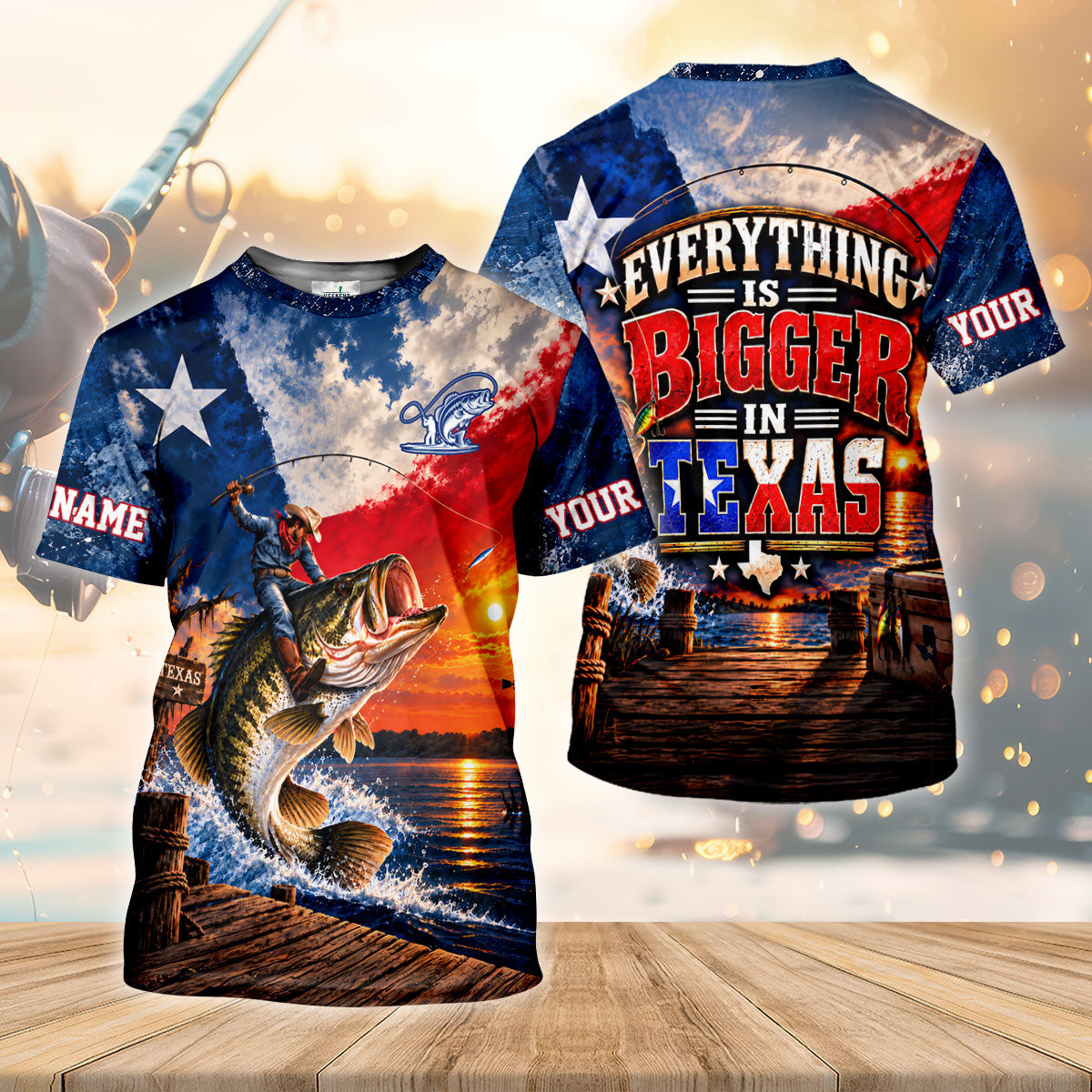 Everything Is Bigger In Texas Cowboy UPF Shirt, Fishing Shirts For Women, Fishing Shirt
