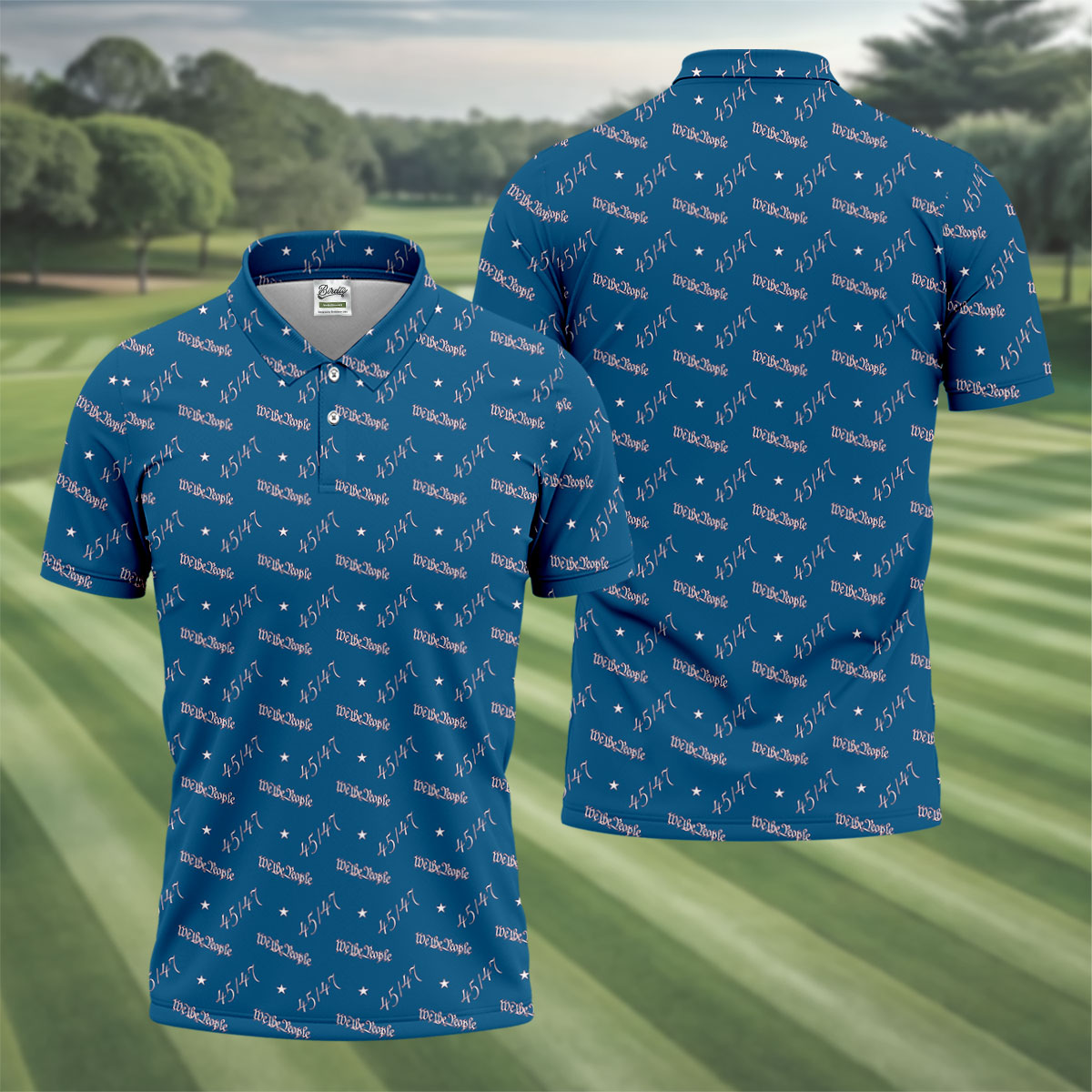 We The People 45 47 Patriotic Golf Polo Shirts, 250th Anniversary Polo Shirts For Men, Golf Shirts For Men