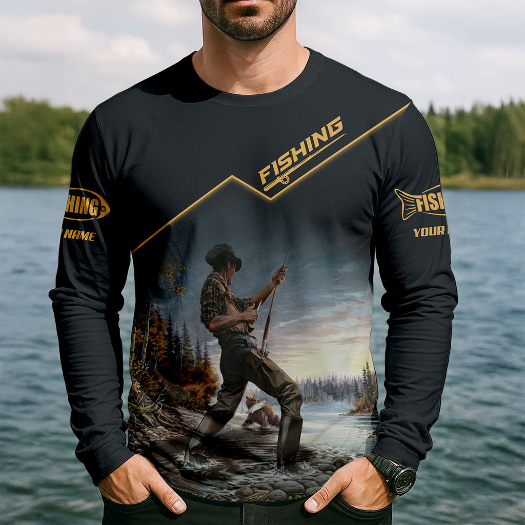 Cowboy Fishing Club UPF Shirt, Long Sleeve Fishing Shirt, Fishing Shirts For Men