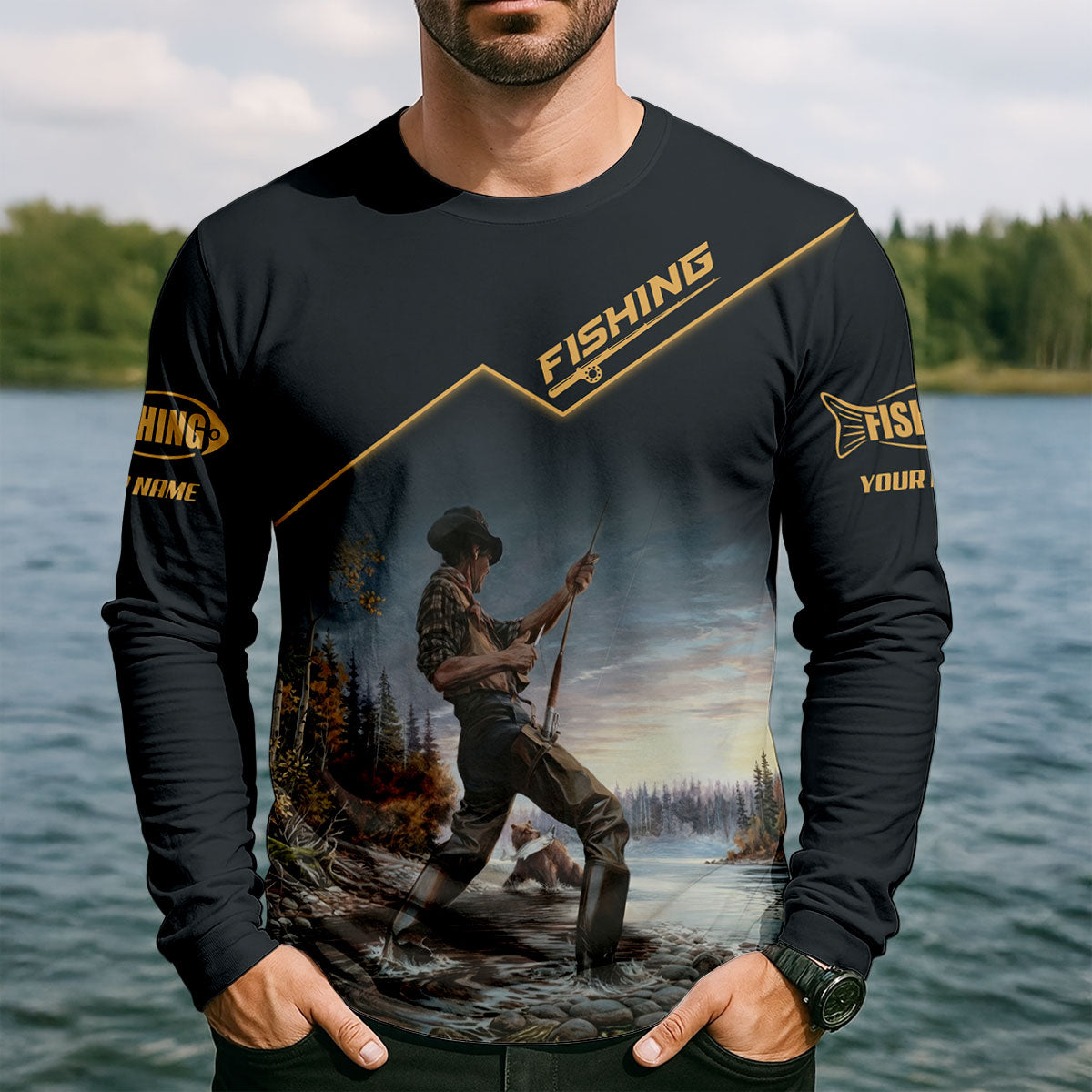 Cowboy Fishing Club UPF Shirt, Long Sleeve Fishing Shirt, Fishing Shirts For Men
