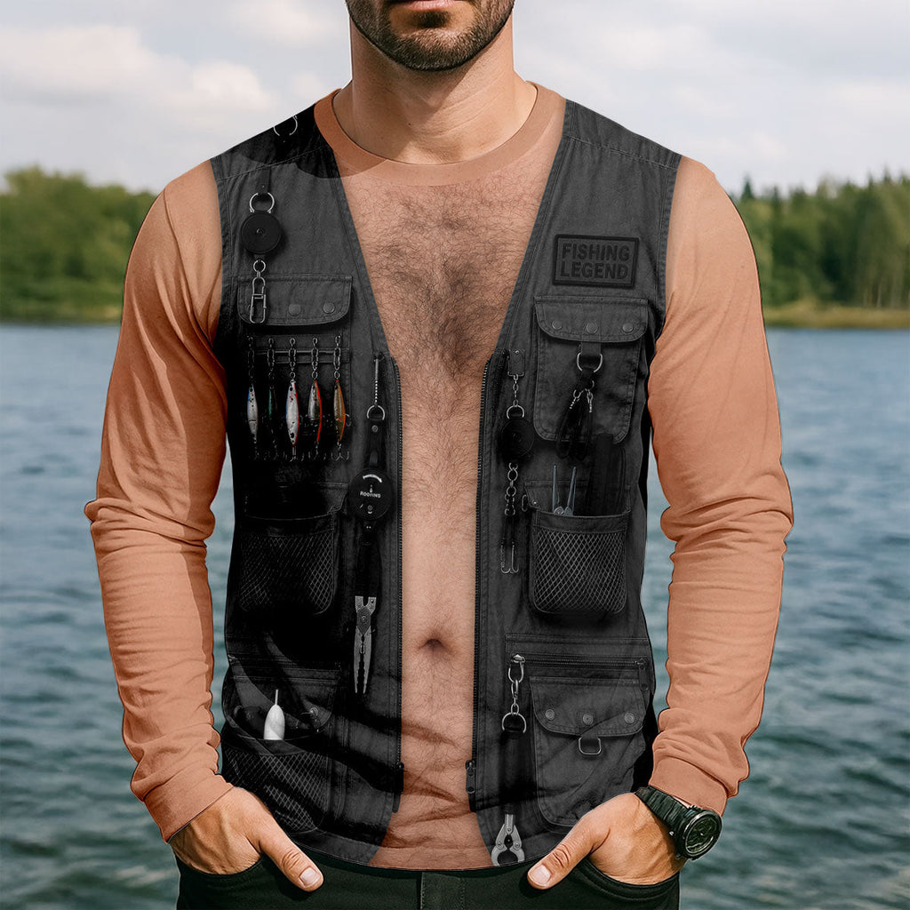 The Man The Myth The Fishing Legend UPF Shirt, Mens Fishing Shirt, Fishing Shirts