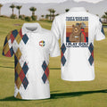 I Drink Bourbon And Play Golf Mens Golf Polo ShirtMens Golf Shirt, Gift For Golfers