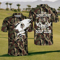 Skull Army Mens Golf Polo Shirt, Mens Golf Gift, Mens Golf Shirt