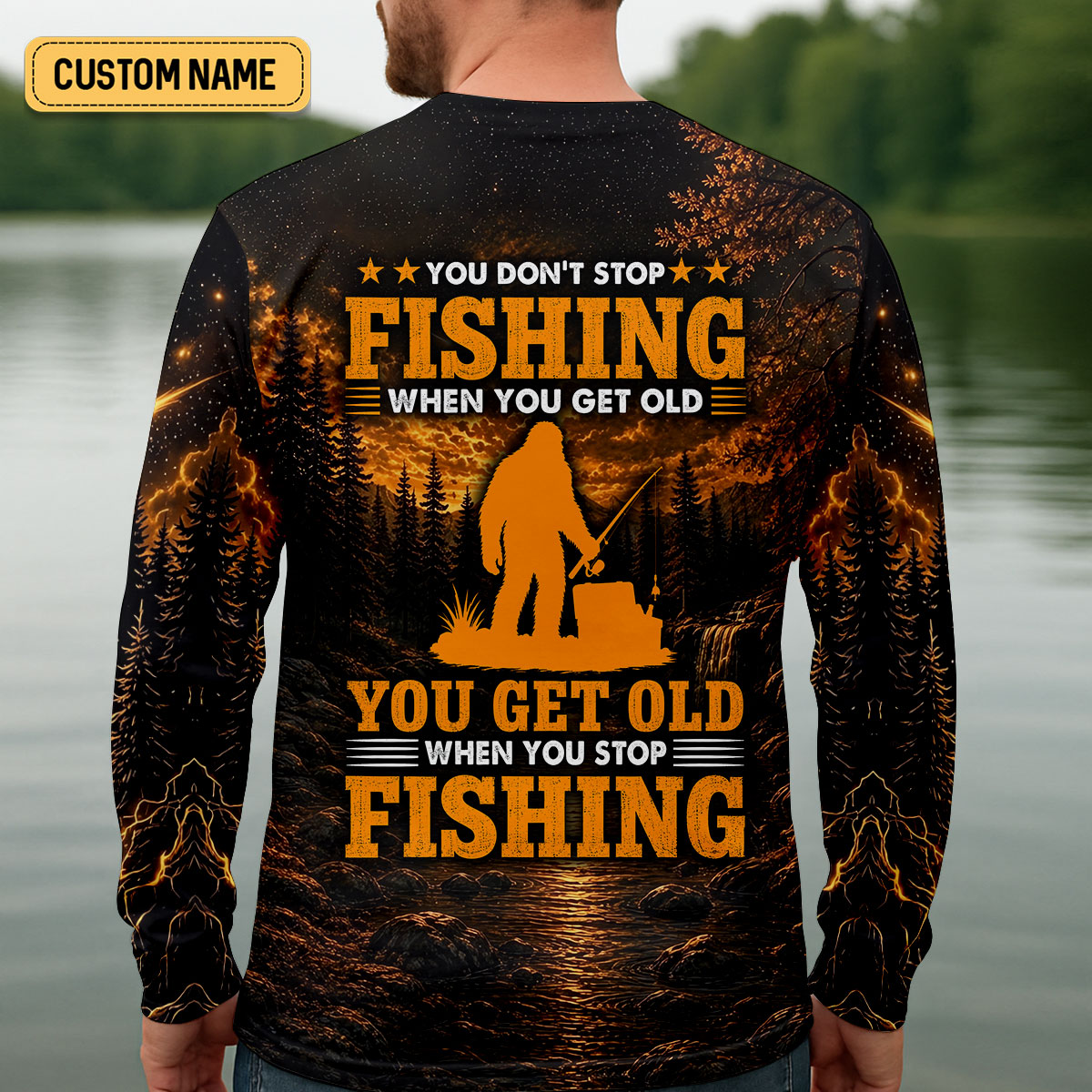 You Don't Stop Fishing When You Get Old UPF Shirt, Fishing Shirts, Mens Fishing Apparel