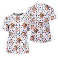 Custom Independence Days Shirts With Faces, Men's Fourth Of July Shirt, Men's Golf Polo Shirt