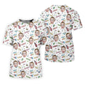 Custom Photo Shirt, Funny Golf Polo ShirtGolf Presents For Dad, Christmas Golf Gift