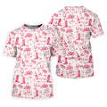 Yee Haw Cowgirl Pink Golf Polo, Western Golf Shirt, Fun Golf Shirts For Men, Golfing Apparel