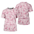 Pink Flamingo Customized Golf Polos, Ladies Sleeveless Tops, Ladies Golf Shirts, Golfing Apparel