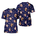 USA Custom Shirts With Faces, Men's Golf Polo Shirt, Men's 4th Of July Shirts, USA Golf Shirt