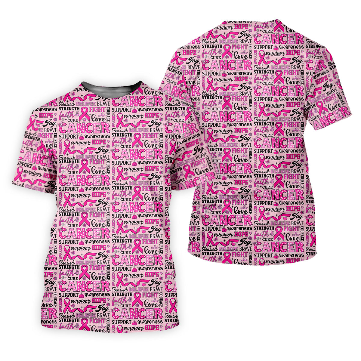 Pink Ribbon Breast Cancer Awareness Shirt, Ladies Sleeveless Tops, Ladies Golf Shirts, Golfing Apparel